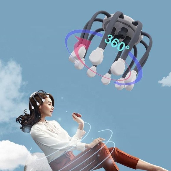 Head Massager electric scalp machine daul vibrating head massage octopus1FullKit - Picture 4 of 7